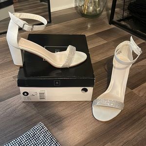 White Bridal Heels